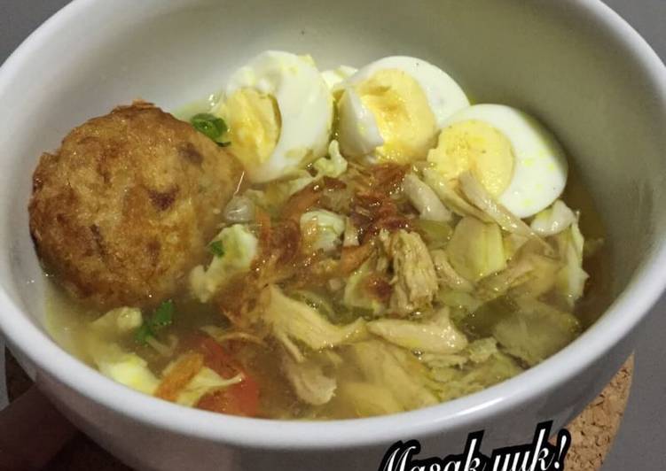 resep lengkap untuk Soto ayam semarang