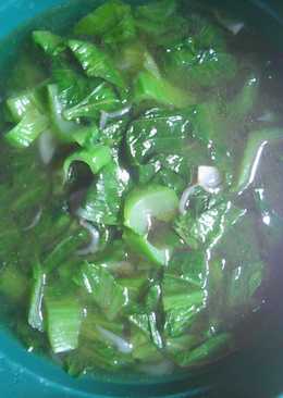 Sayur bening sawi pahit