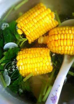Sayur Bening Bayam dan Jagung Manis
