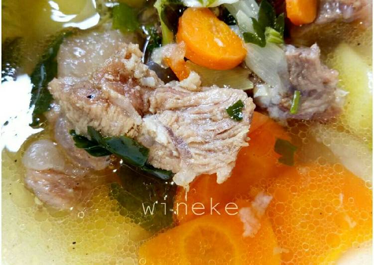 resep Sop daging sapi maknyus