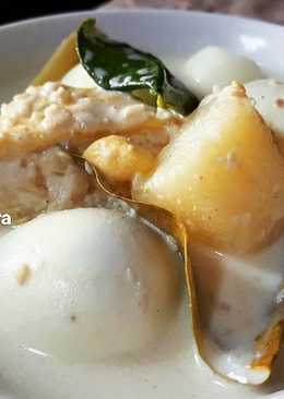 Opor Telur & Tahu Kentang (simple)