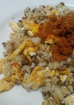 Nasi goreng daging cincang (simple)