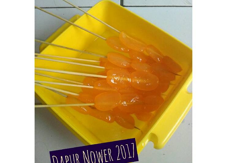 cara membuat Sate Kolang Kaling