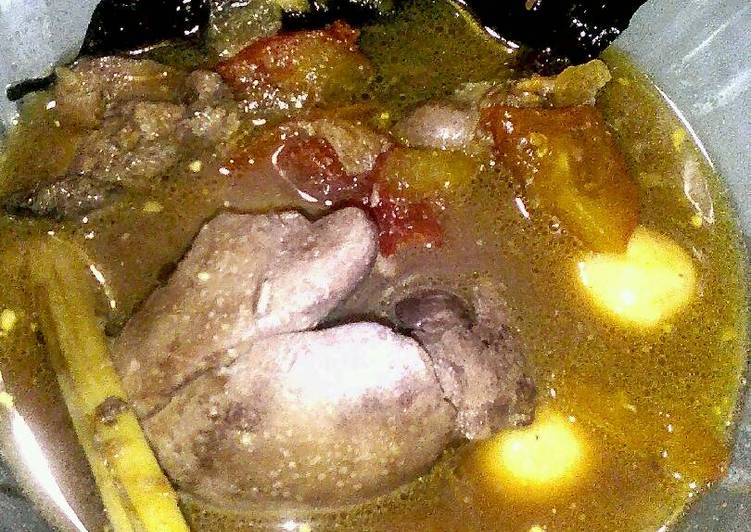 resep lengkap untuk Semur Hati Ayam Kecap