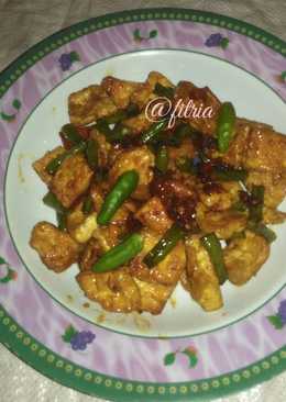 Tumis tahu kacang panjang