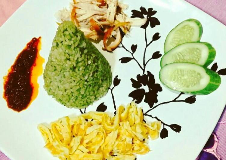 gambar untuk cara membuat Nasi uduk hijau