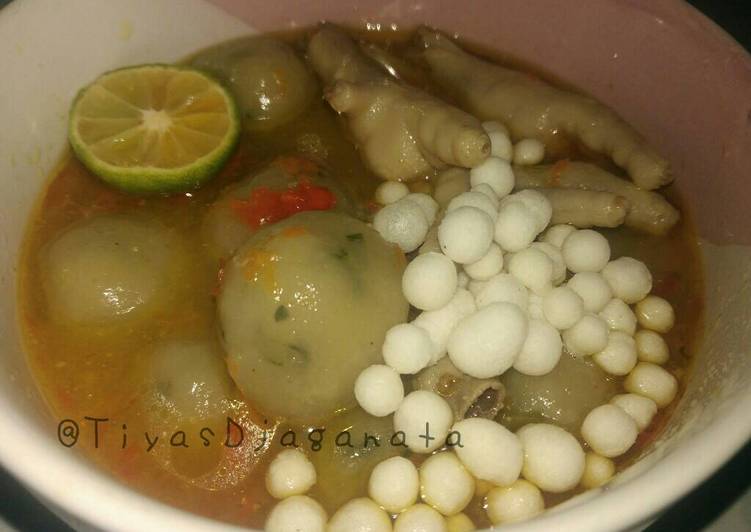 resep makanan Baso Aci Bandung / Baso Aci Kuah / Bacil