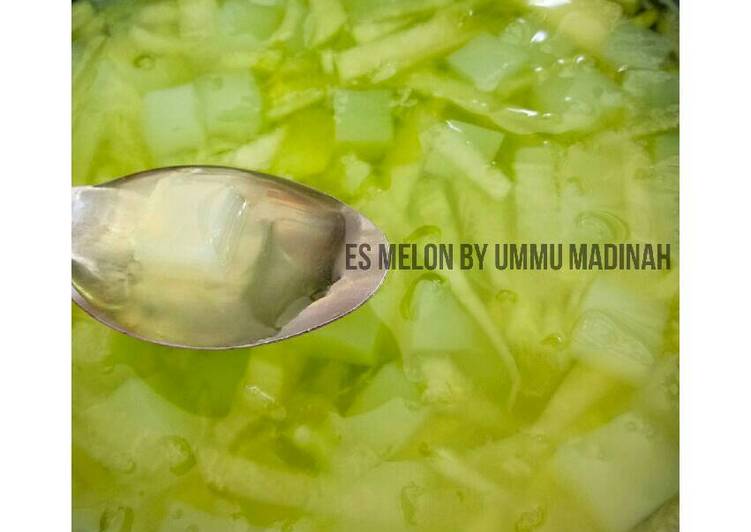 cara membuat Es Melon simple