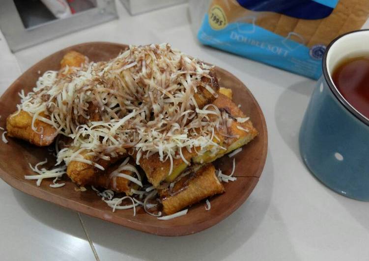 cara membuat Roti Goreng Pisang