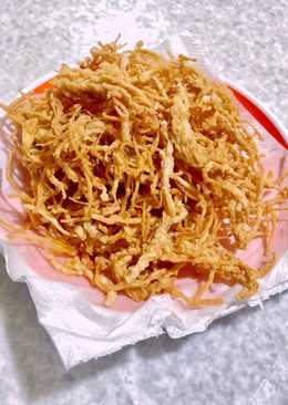 Jamur enoki crispy