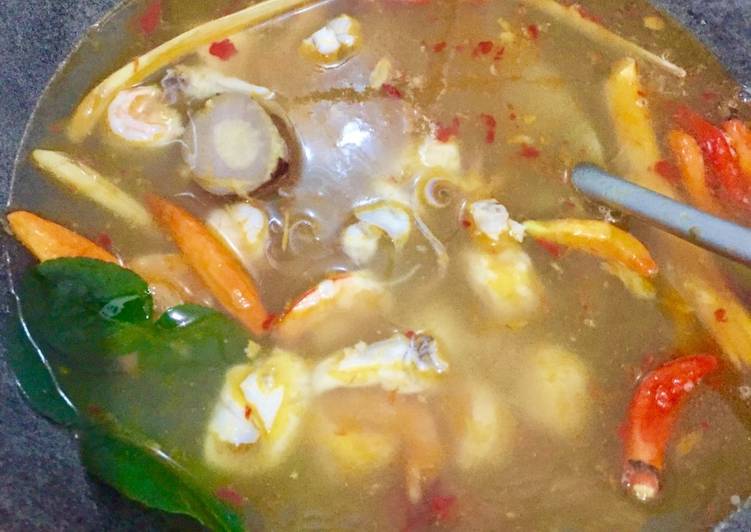 cara membuat Tom Yam Seafood