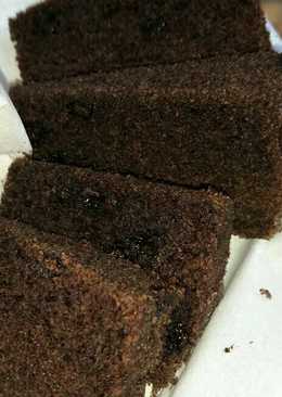 Brownies kukus ketan hitam coklat