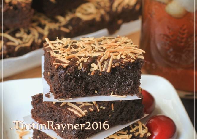 Resep Brownies Cokelat Moist Yummy no BP&Soda Kue oleh 