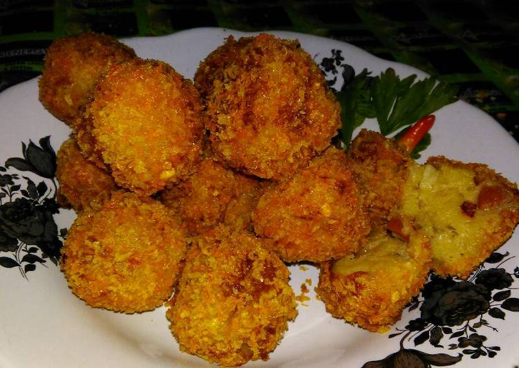 resep lengkap untuk Kroket kentang sederhana (crispy diluar lembut didalam)