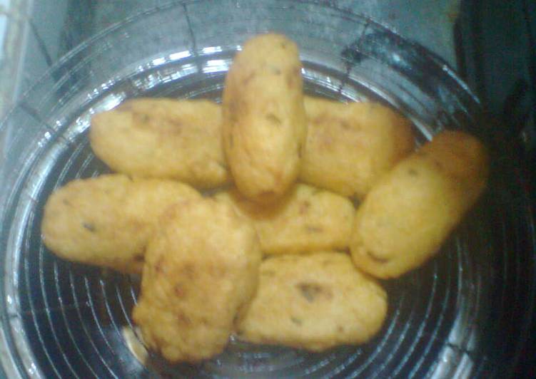 cara membuat Panada botol (kroket sayur)