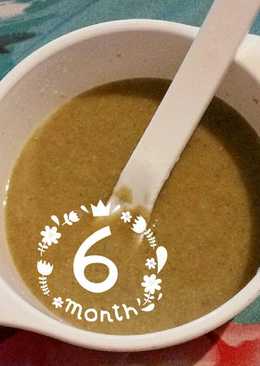 Mpasi 6m+ (tepung beras merah, bayam, jagung, ikan)