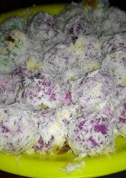Kue klepon tanpa kapur sirih