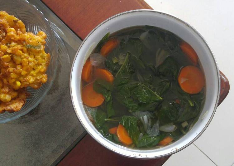 gambar untuk resep makanan Sayur Bayam Bening Simple