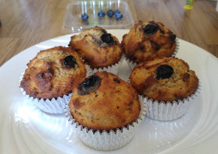 resep lengkap untuk Blueberry Muffins Keto