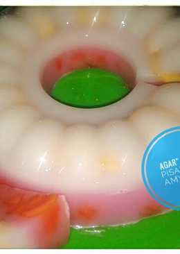 Agar-agar pepaya pisang