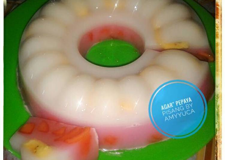 gambar untuk resep Agar-agar pepaya pisang