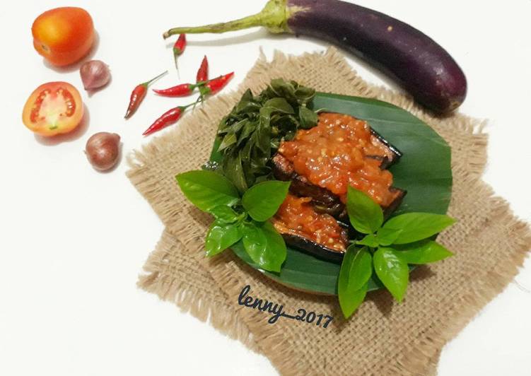 resep masakan Terong geprek sambal tomat#pr_olahanterong