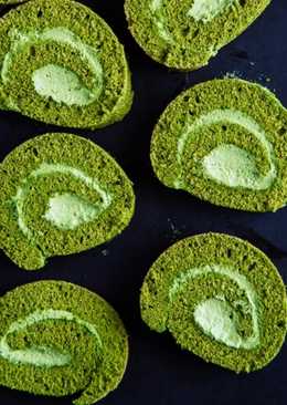 Japanese Matcha Roll Cake | Moist-Simpel-Anti Gagal