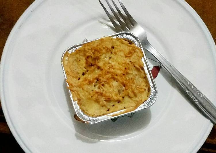 bahan dan cara membuat Pie Kentang isi Ragout (Sheperd's Pie)