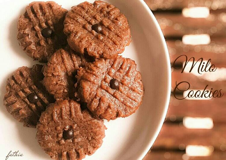 resep makanan Milo Cookies Teflon