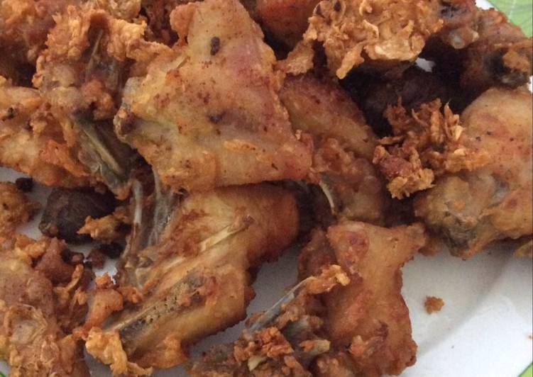 bahan dan cara membuat ??Ayam goreng bawang putih