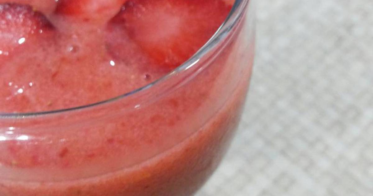Resep strawberry mix smoothie