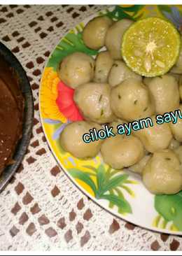 Cilok ayam sayur