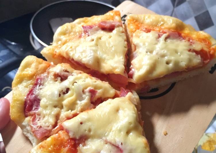 resep Pizza Teflon No Knead Dough