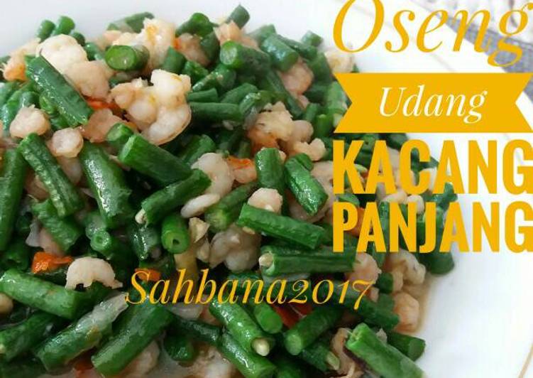 bahan dan cara membuat Oseng Udang Kacang Panjang