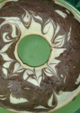 Bolu air ala marmer cake