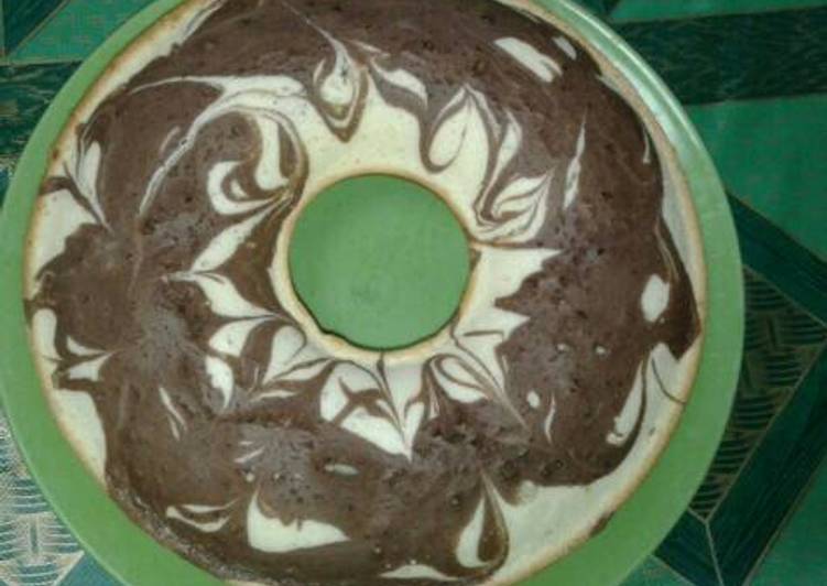 resep Bolu air ala marmer cake