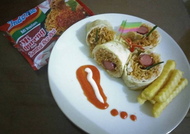 resep makanan Sushi Simple Indomie Rica-rica