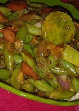 Orak arik buncis sosis telur