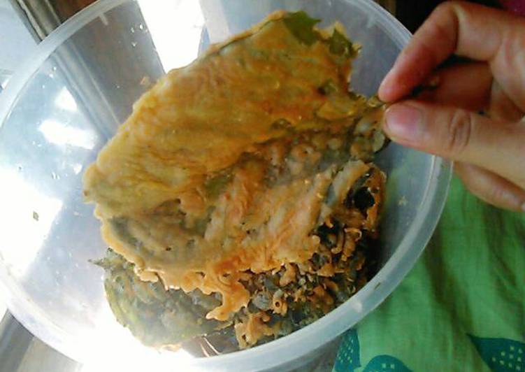 resep lengkap untuk Keripik bayam