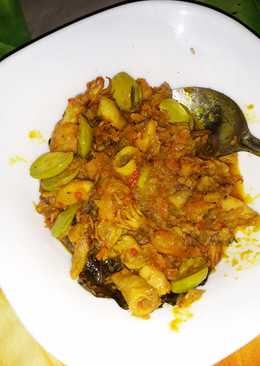 Acar petai cumi sotong pedas