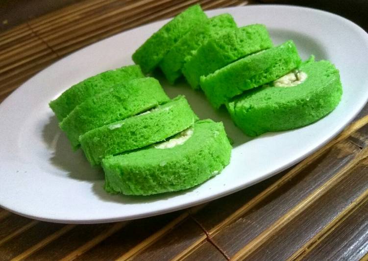 resep lengkap untuk Bolu gulung kukus