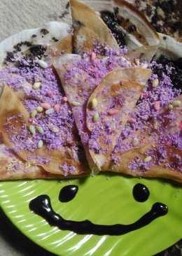 Rainbow crepes (tepung ketan) ala mami deeva