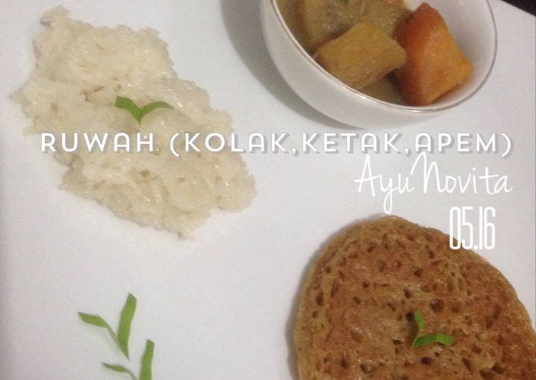 Resep Kolak, ketan, apem (ruwah) Oleh AyuNovita