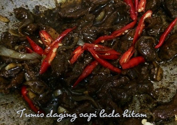 Daging sapi lada hitam