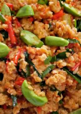 Tumis Oncom plus Pete