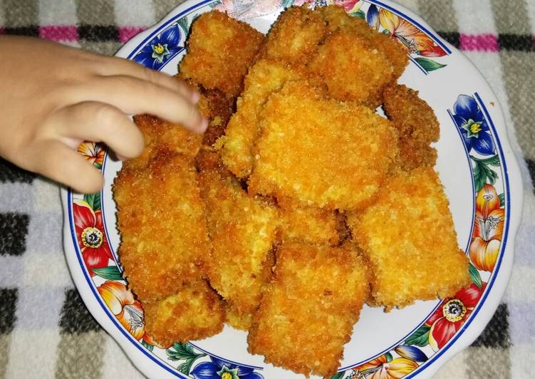 resep lengkap untuk Nugget ayam keju sayur