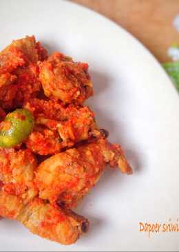 Ayam goreng sambal merah