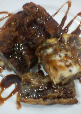 Puding Roti Bakar Coklat