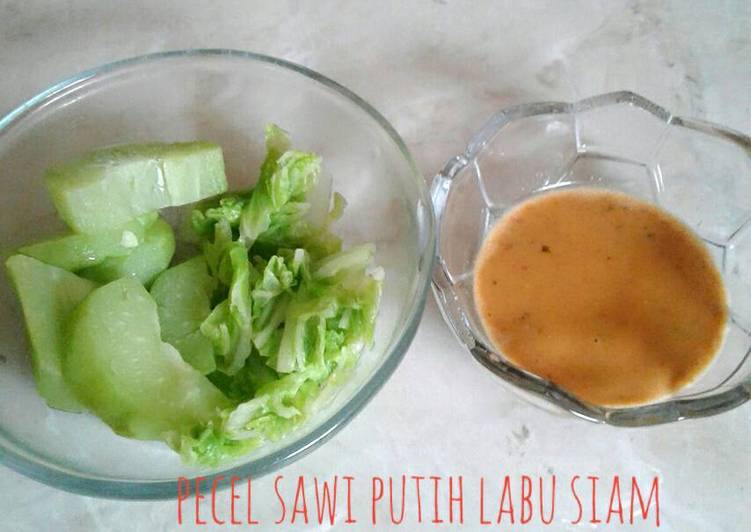 Resep Pecel sawi putih labu siam - RieNz Sachi ??