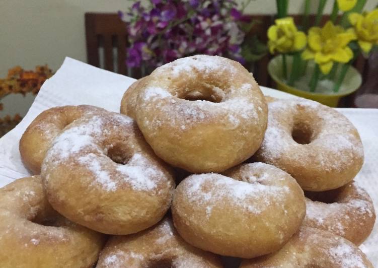 resep masakan Donat Goreng lembut tanpa kentang